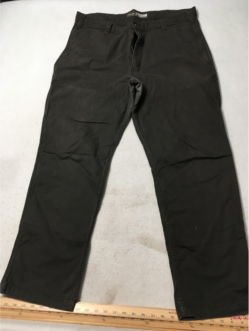 Carhartt   Mens 38x32 Relaxed Fit Work Pants CHARCOAL Canvas Utility